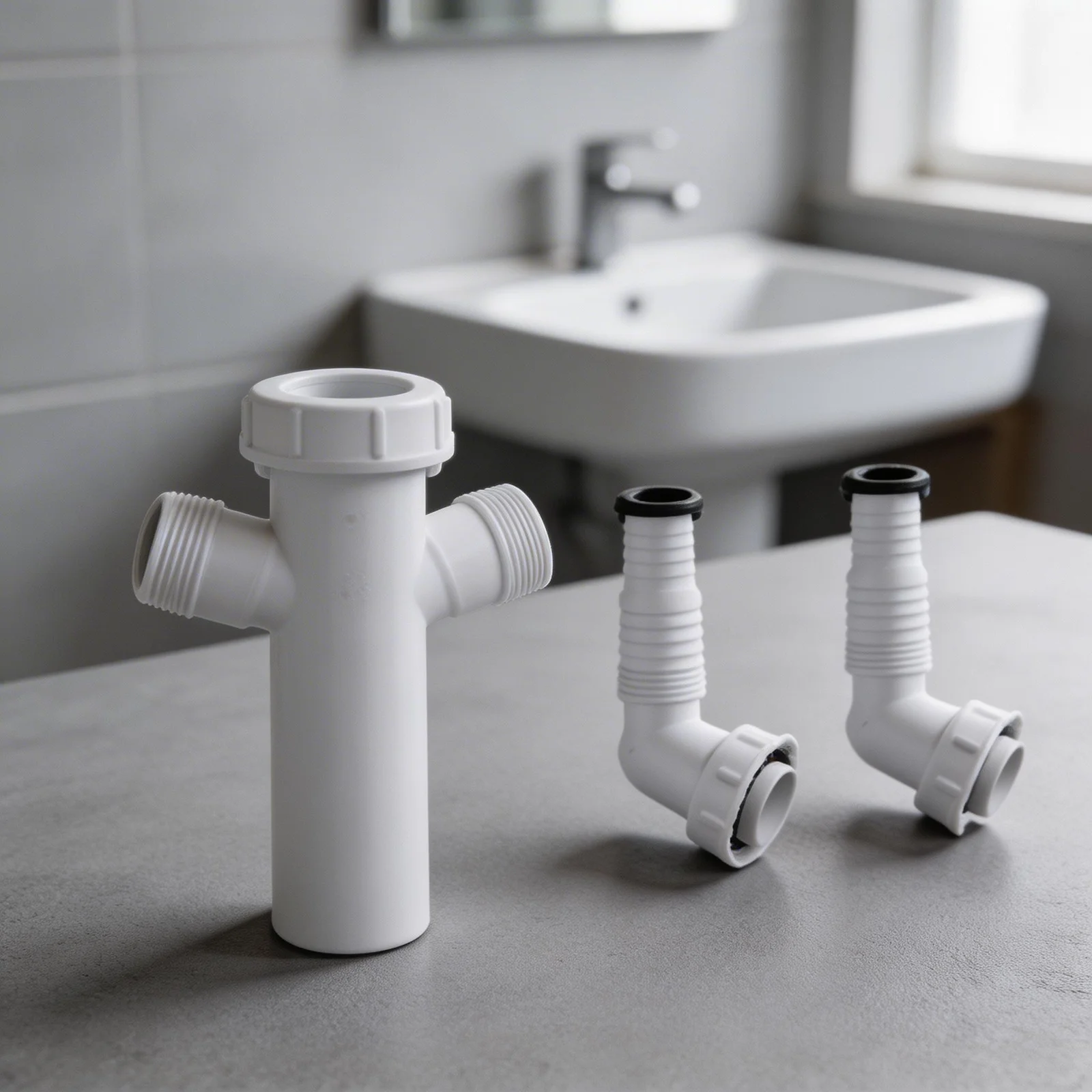 Home Appliance Connection Dishwasher Sink Trap Dual Connection Waste Trap 1-1 2 Inch Inlet Dual Connection Capability