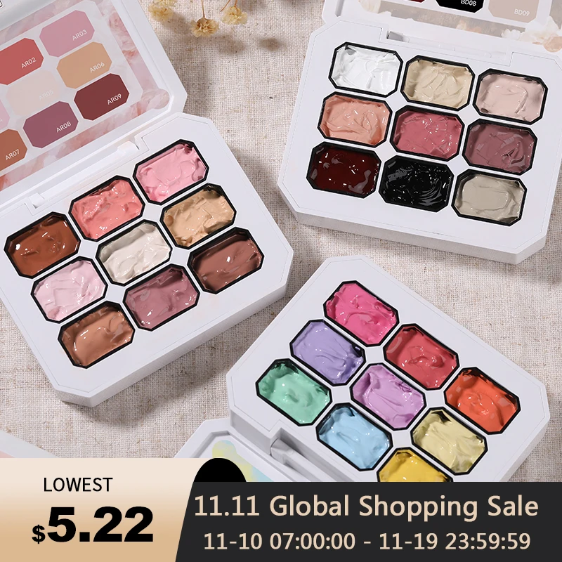 

UR SUGAR 4IN1 Pat Ombre Gel Nail Polish Easy Gradient Painting Gel for DIY French Nail Manicure Solid UV Varnishes Paint Art Gel