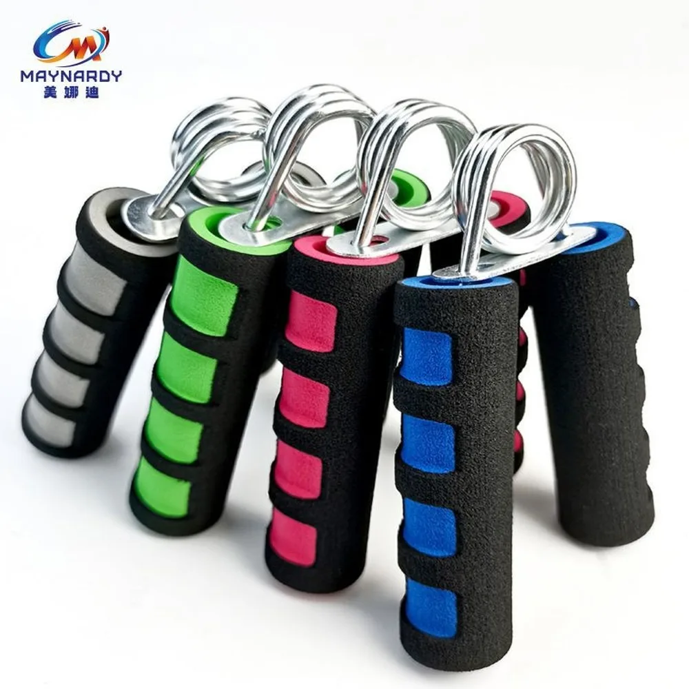 Adjustable A-Type Hand Grip Strengthener Foam Handle Home Fitness Finger Wrist Trainer Spring Steel High Elasticity