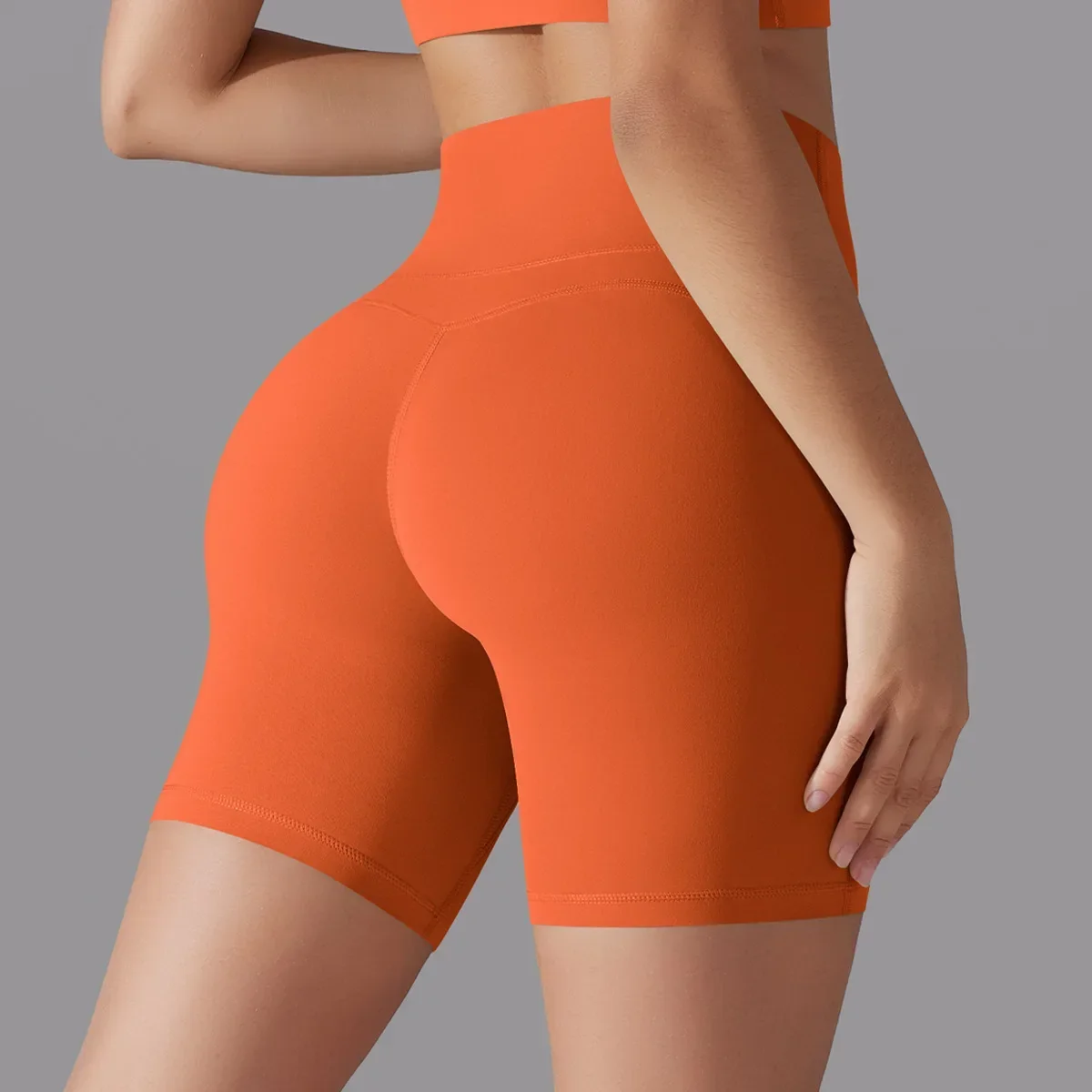 Sexy High Waist Yoga Shorts Solid Color Sport Shorts Women Fitness Jogging Cycling Female Workout Shorts Sport Wear