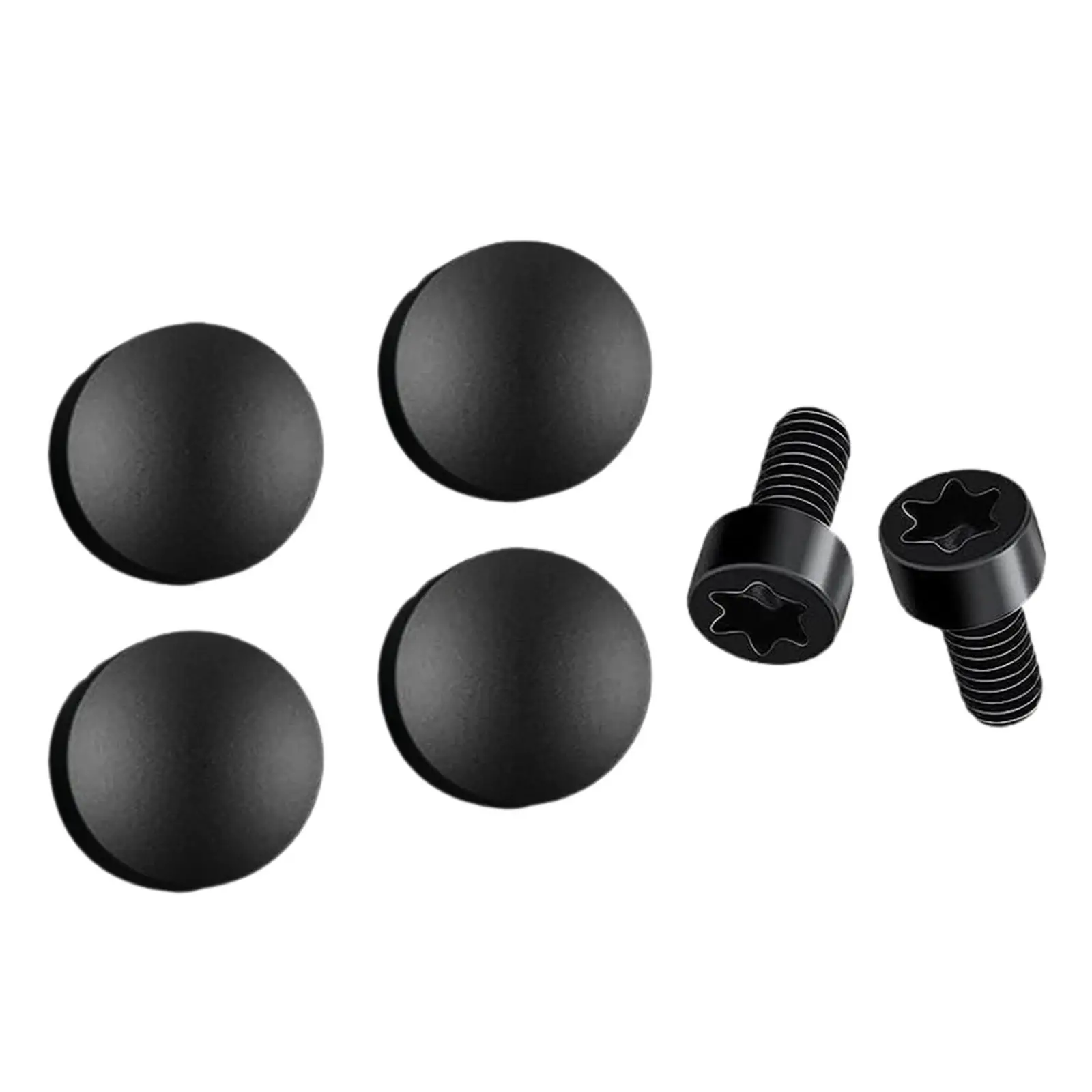 4Pcs Doorbell Buttons Professional Easy Installation with Screws Modern Portable Practical Premium Doorbell Accessories for Dorm