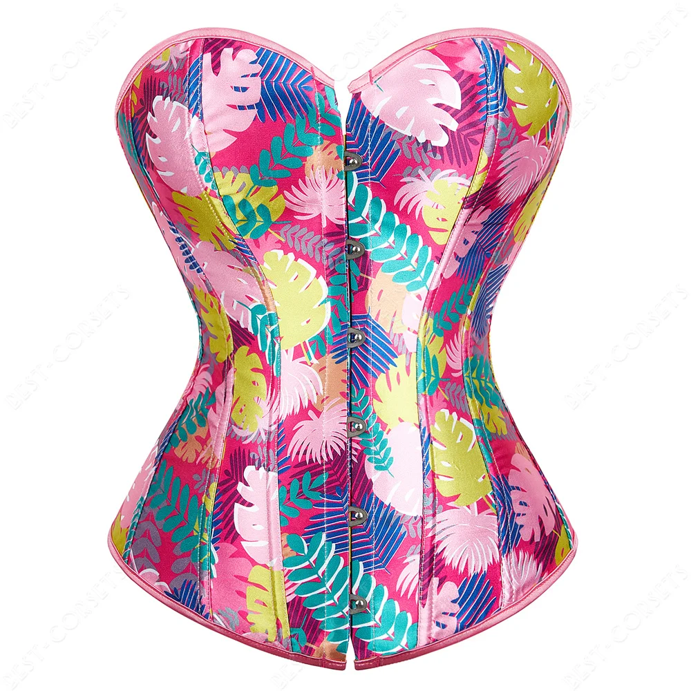 Corset Dress Plus Size Colorful Floral Corset Tops for Women Flower Fairy Costume Women Corset Dresses Pink Blue