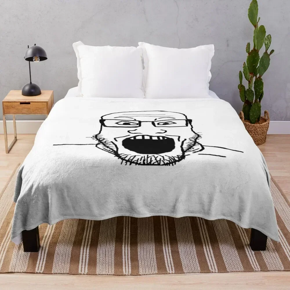 

Markiplier Soyjak Throw Blanket Bed Fashionable Hairy decorative Camping Blankets