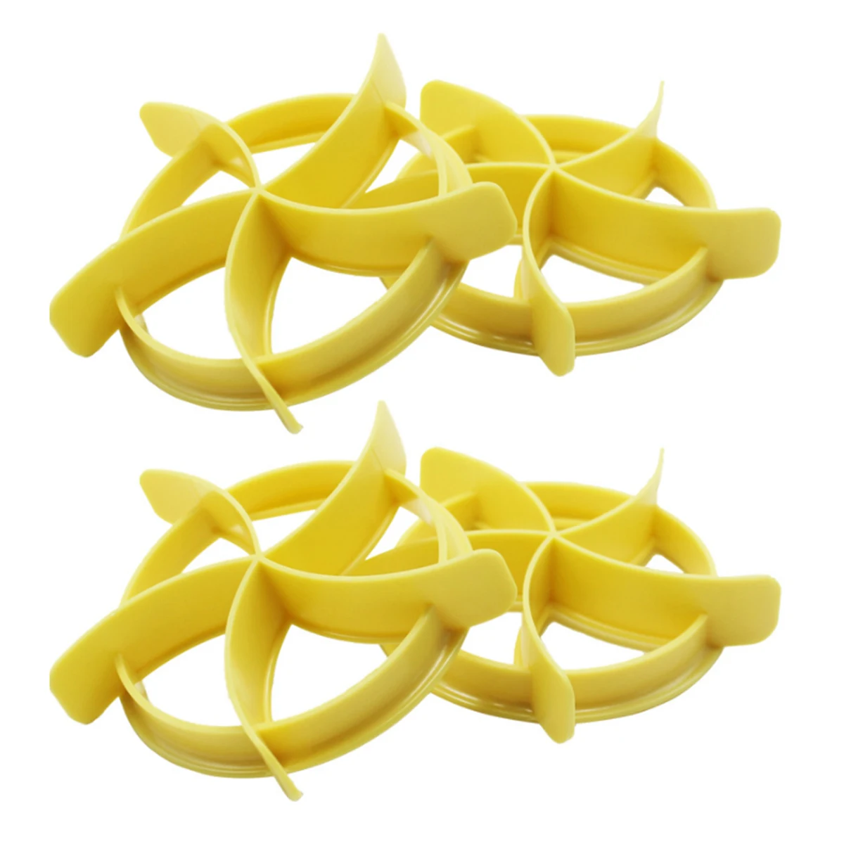 

4 Pcs Bread Embosser Shaper Baking Pastry Dough Press Molds Tools Round Plastic Non Sticky