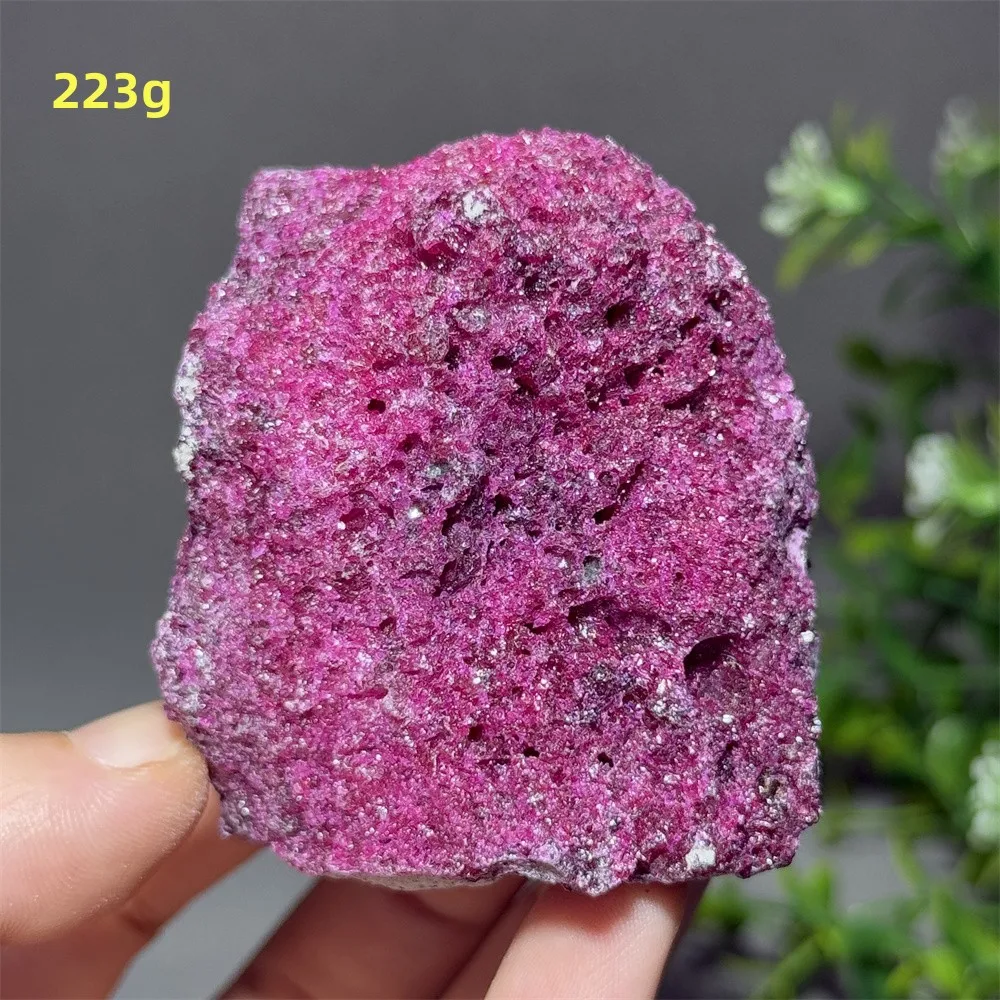 Natural Red Corundum Ruby Rough Mineral Specimen Energy Meditation Healing Prayer Home Office Feng Shui Ornaments Gifts - view 5