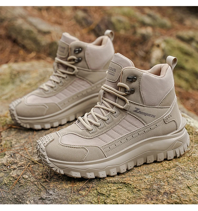 Neue Herbst-High-Top-Sport-Wanderstiefel in großen Größen, bequem mit dicken Sohlen, leicht und lässig, geeignet für tägliche Outdoor-Aktivitäten, Wandern, Reisen, Bergsteigen und Campingausrüstung für alle Jahreszeiten. – Detail 18