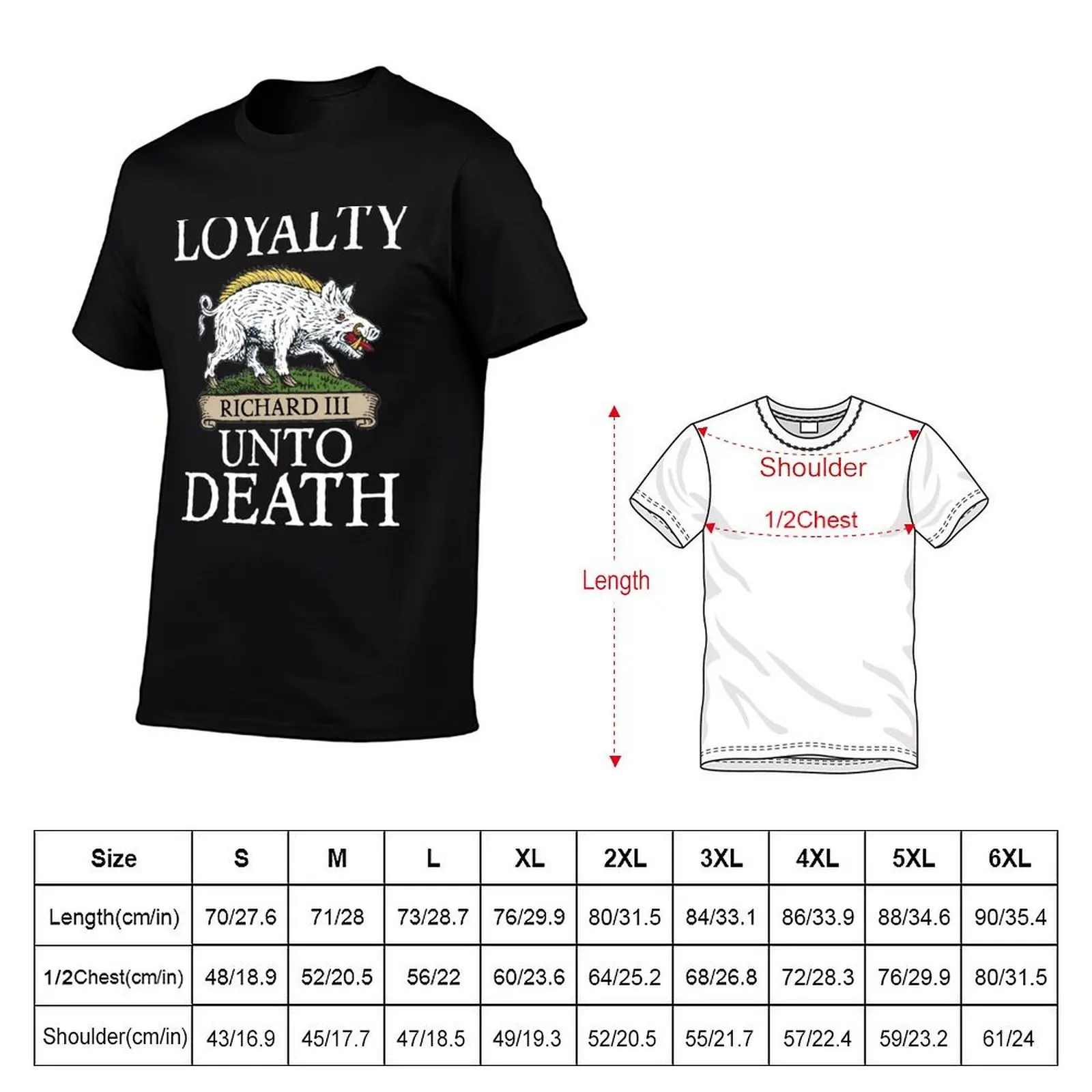 King Richard 3 - Loyalty T-Shirt t shirts designer man tshirt t shirt men 100% cotton luxury brand T-shirt