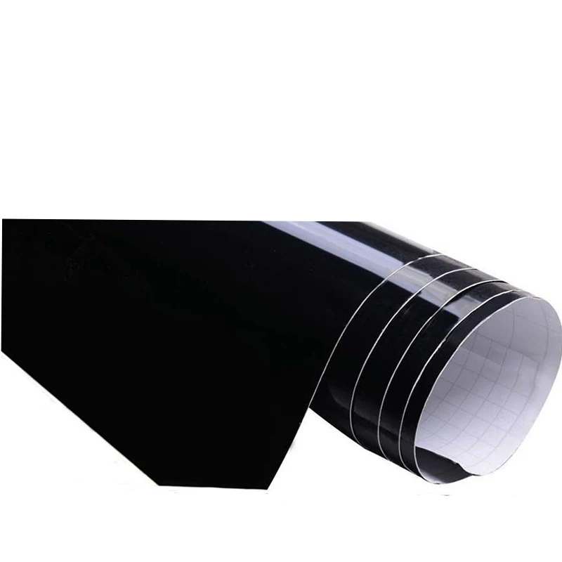 Sticker Decoration Paint UV-resistant Vinyl Car Sticker Film Wrap Interior Gloss Black 59*152cm Useful Hot 2018