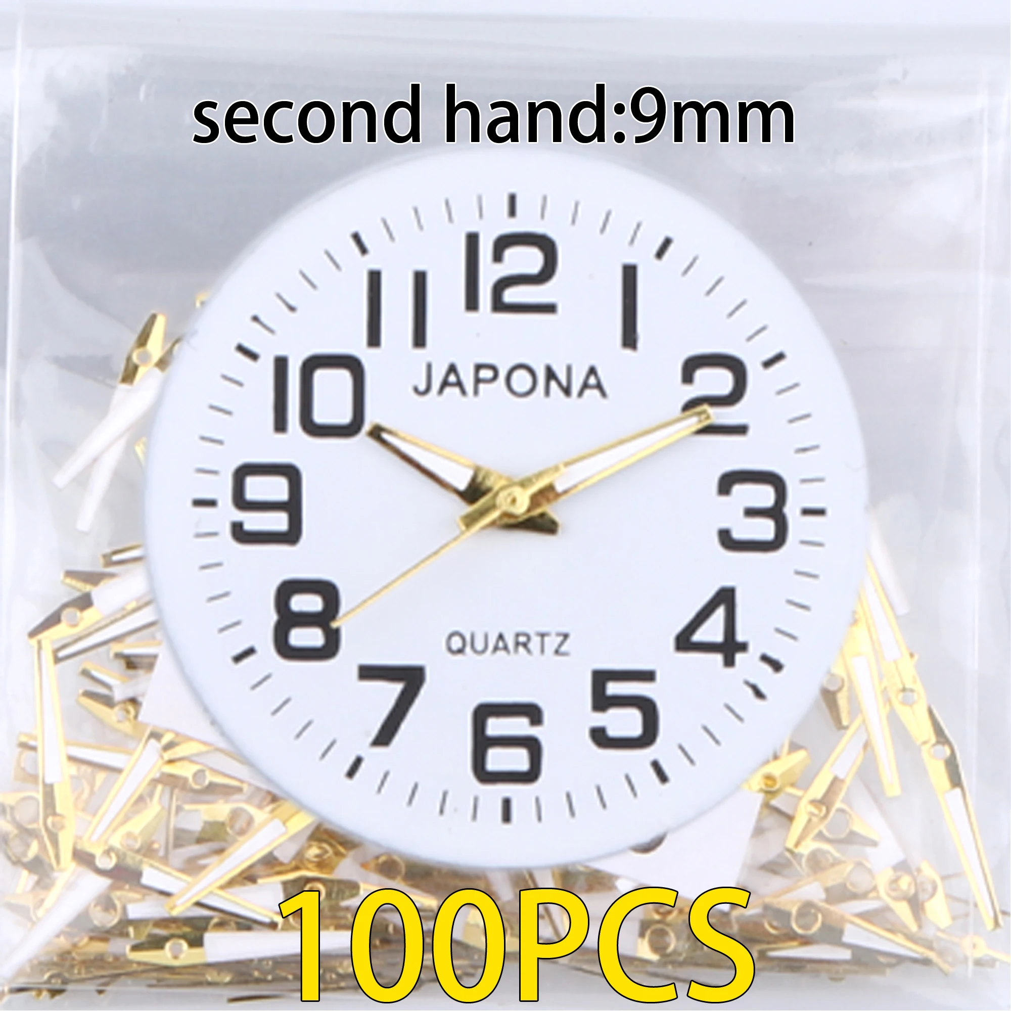 100pcs watch hands Gold and White Watch hand Watch pointer 2035 watch hand, applicable PC21 hand sl68 hand gl68 hand sl39 hand