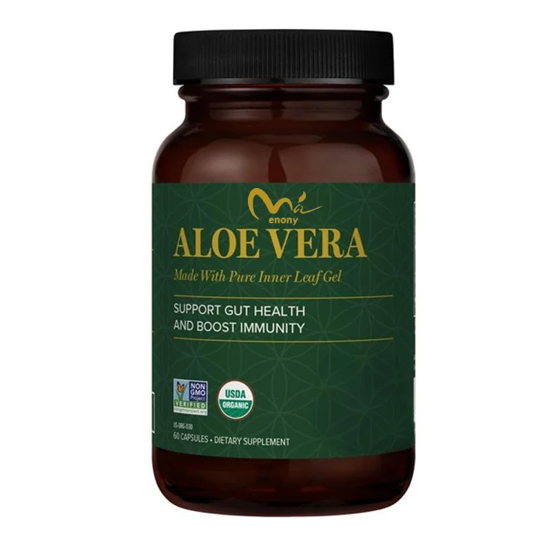 

Aloe Vera Bioactive Organic Leaf Supplement -200x Concentrated Formula for Intestinal Health and Immune Support 60 Capsules