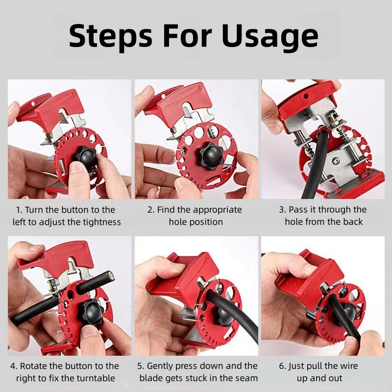 Wire Electrician Cable Cutter Universal Handheld Quick Stripper Portable Electric Wire Stripper Multi-Tool Crimping Tool