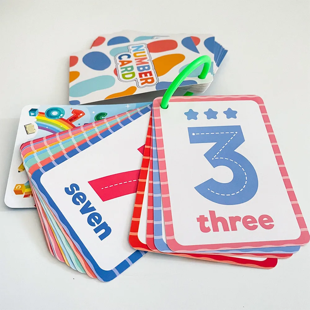 Fotografia 7: Números símbolos gestos e meses cognição inglês flashcards para crianças aprendizagem precoce cartões de matemática educacional auxiliares de ensino