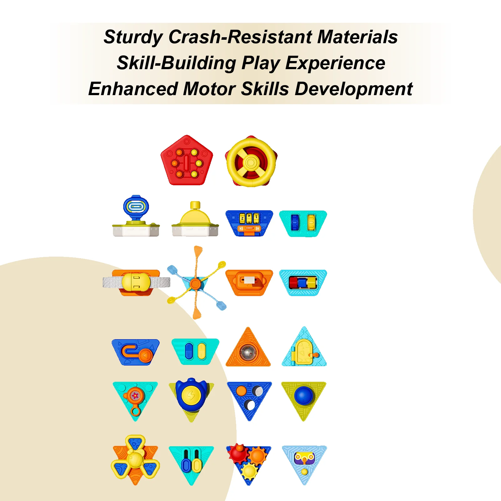 Bola de atividades para bebês, brinquedo educacional de 22 lados para primeira infância, bola infantil com poliedro de 22 lados para crianças, meninos e meninas