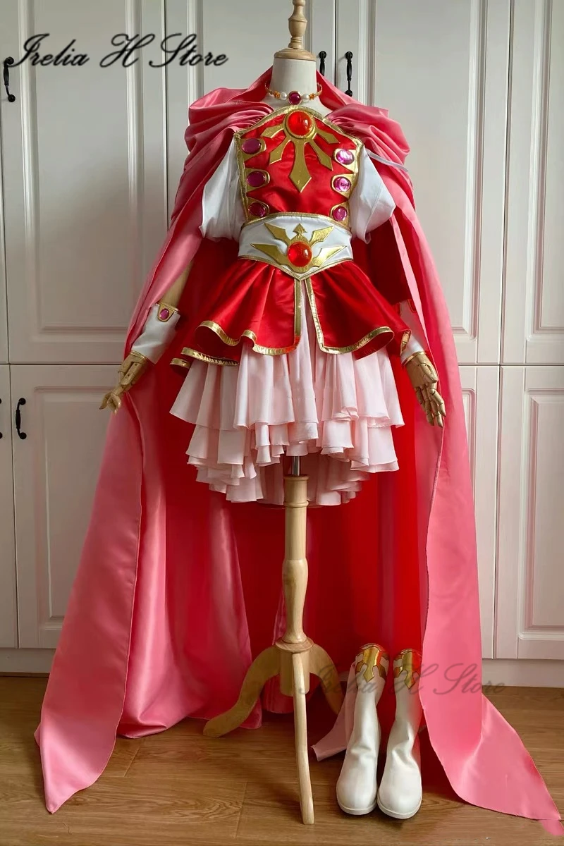 Irelia H Custom size made Anime Magic Knight Rayearth Shidou Hikaru Ryuuzaki Umi Hououji Fuu Cosplay Costume dress female