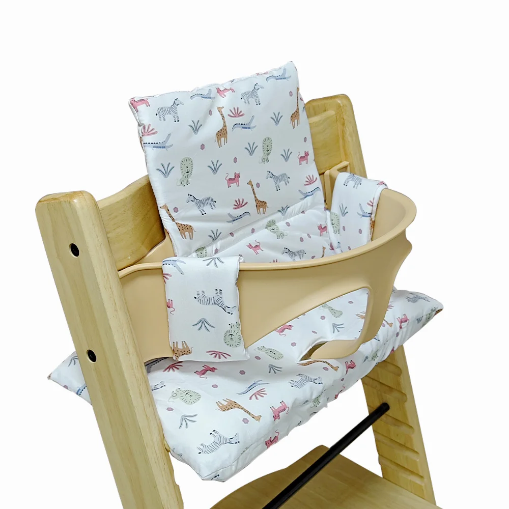 Dining Chair Seat Cushion,Wipe Clean Cushion for High Chair,Cartoon Printing,It Safer and More Comfortable for Baby to Sit On