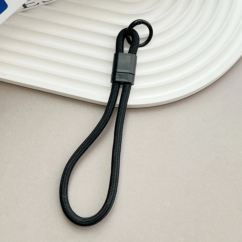 Colorful Braided Lanyard Keychain for Phone Case Women Anti Lost Knot Rope Strap Car Key Chains Diy Accessories Keyring