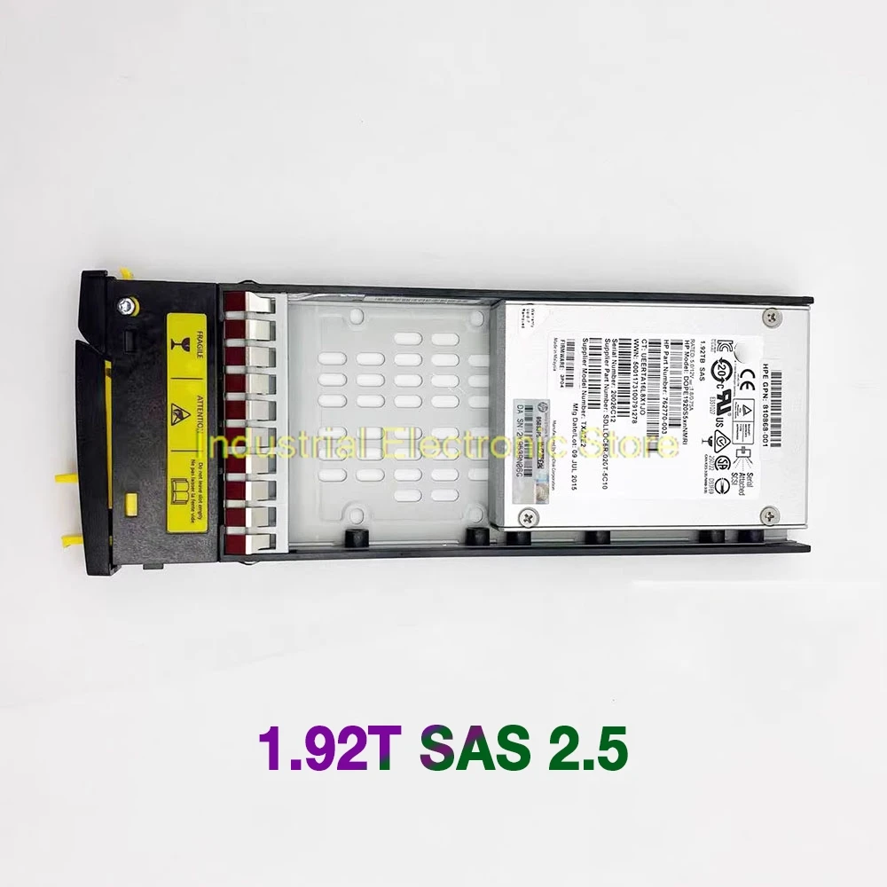 SSD For HP  3PAR 8000 1.92T SAS 2.5 K2P89BA 810771-001 Solid State Disk