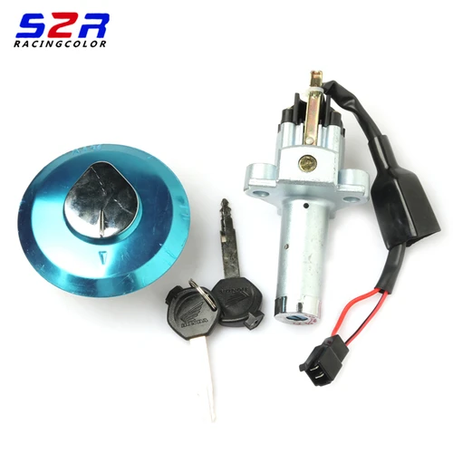 Imagen 1 del producto Interruptor de encendido de motocicleta, llave de tapa de Gas y combustible, tapa de tanque de combustible, bloqueo de Panel lateral para Honda CB125, CB125F, CB 125F, 125, ACE, CG125, XL125
