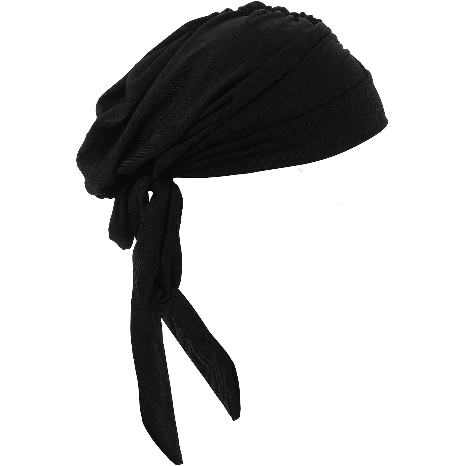 

Pure Color Bow Sleep Hat Women Girls Bath Hat Hair Sleeping Supple Bonnet Portable Bathing Elastic Polyester Size Fits