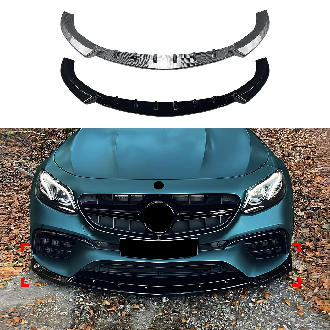 

Front Lip Front Shovel Front Bar Spoiler For Mercedes Benz E-Class W213 E63 AMG 2016-2020 Bumper Lower Splitter Diffuser Kits
