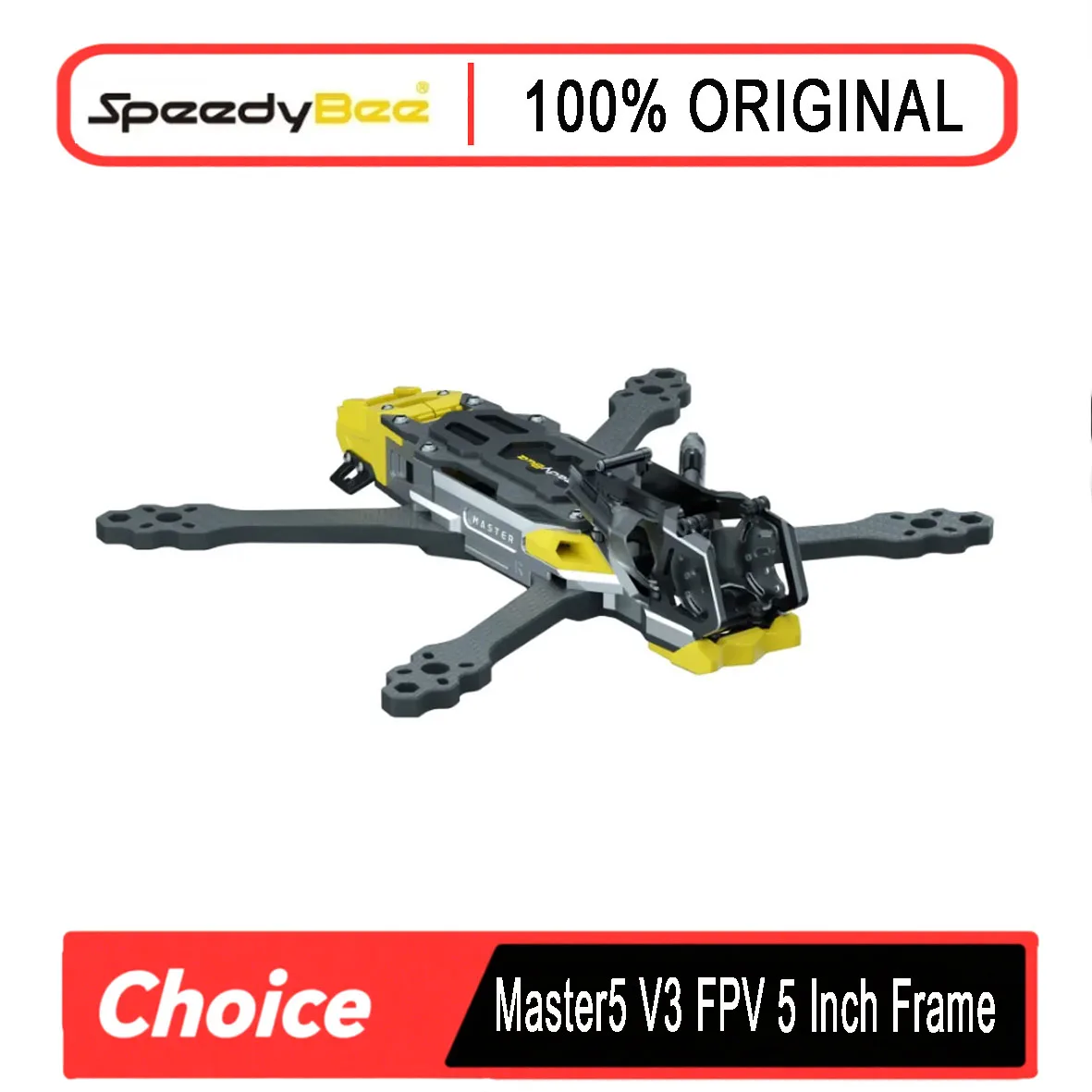 SpeedyBee Master5 V3 FPV 5 Inch Frame O4 Pro with T300 Carbon Plate For Bee25 Master 3X Racing Drone DIY Parts CNC Side Plate