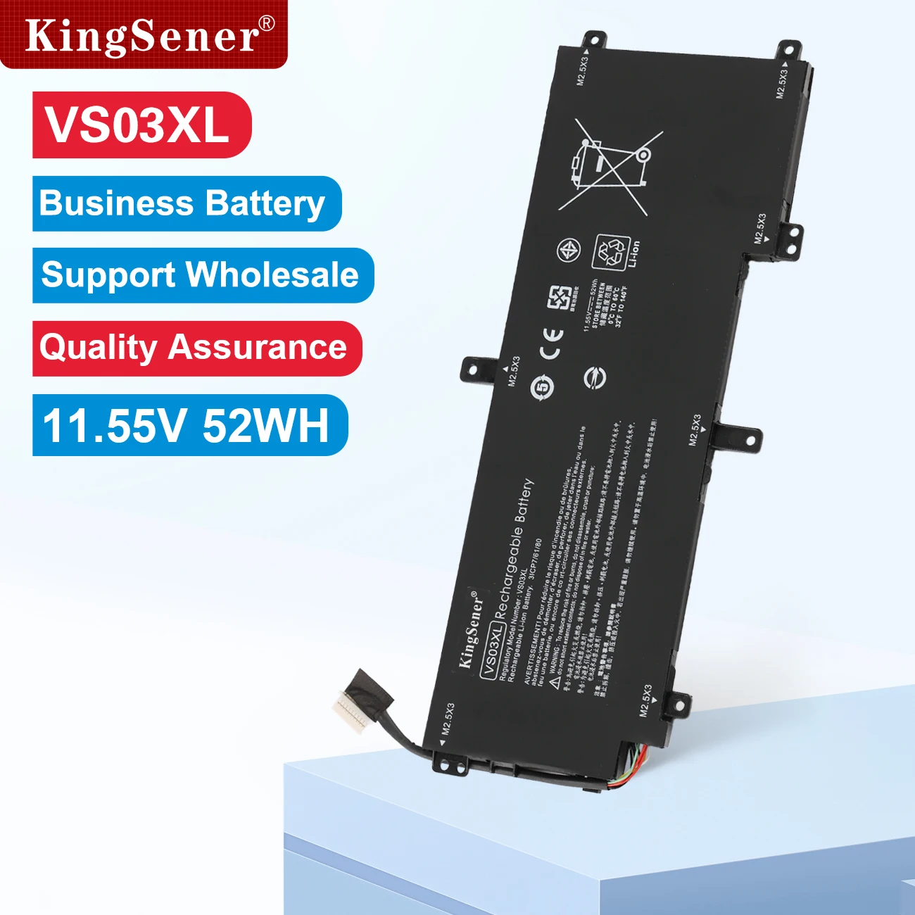 

KingSener VS03XL Аккумулятор для ноутбука HP Envy 15-AS000 15-AS100 15-AS014WM 849047-541 HSTNN-UB6Y 849047-541 849313-850 11,55 В 52WH