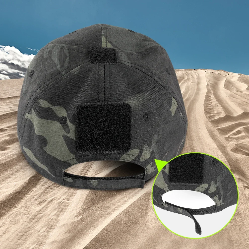 Gorra táctica calavera camuflaje – Ajustable para caza y pesca - imagen 2