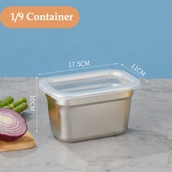 PizzAthome Food Storage Containers with lid Stainless Steel Containers