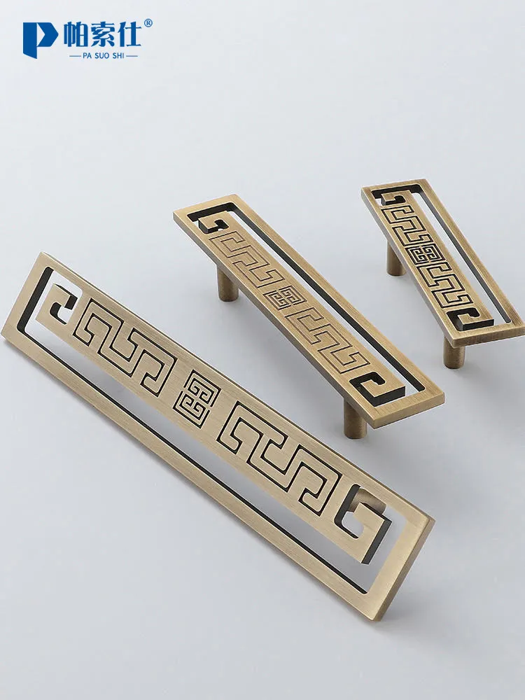 

YFY Chinese handle New Chinese wardrobe cabinet Modern simple lifting ring Drawer cabinet handle