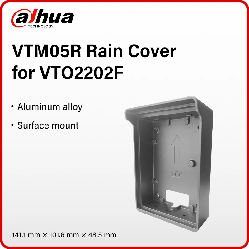 Dahua VTM05R Rain Coverพื้นผิวสําหรับVideo Intercom VTO2202F-P-S3 VTO2201F-P-S3 อลูมิเนียมยึด