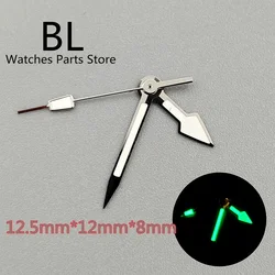 BL Silver Watch Hands Green Luminous Hands Pointers Fit NH35 NH36 ETA2824 PT5000 Movement Replacement Watch Parts