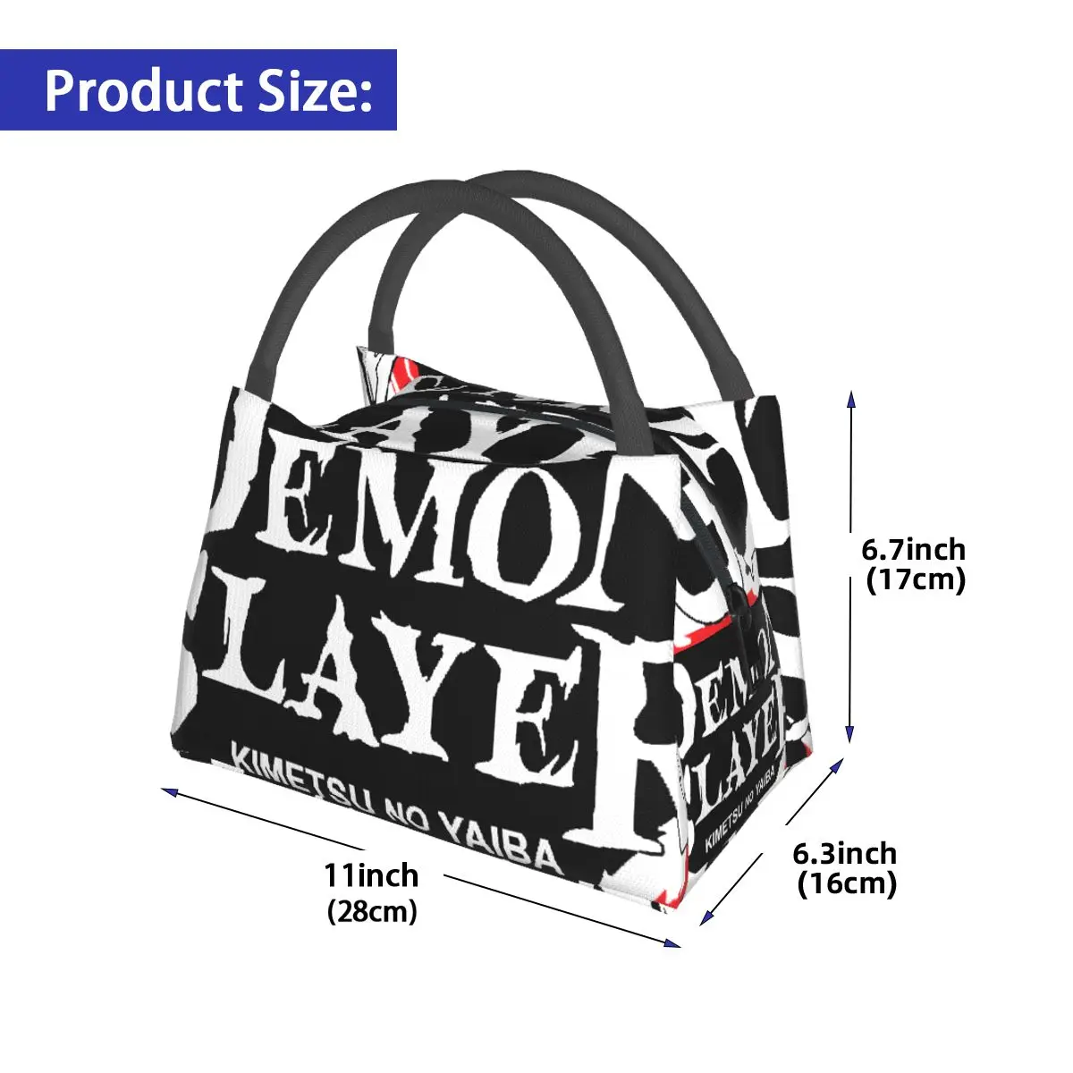 Demon Slayer Graphic Portable insulation bag for Cooler Thermal Food Office Pinic Container