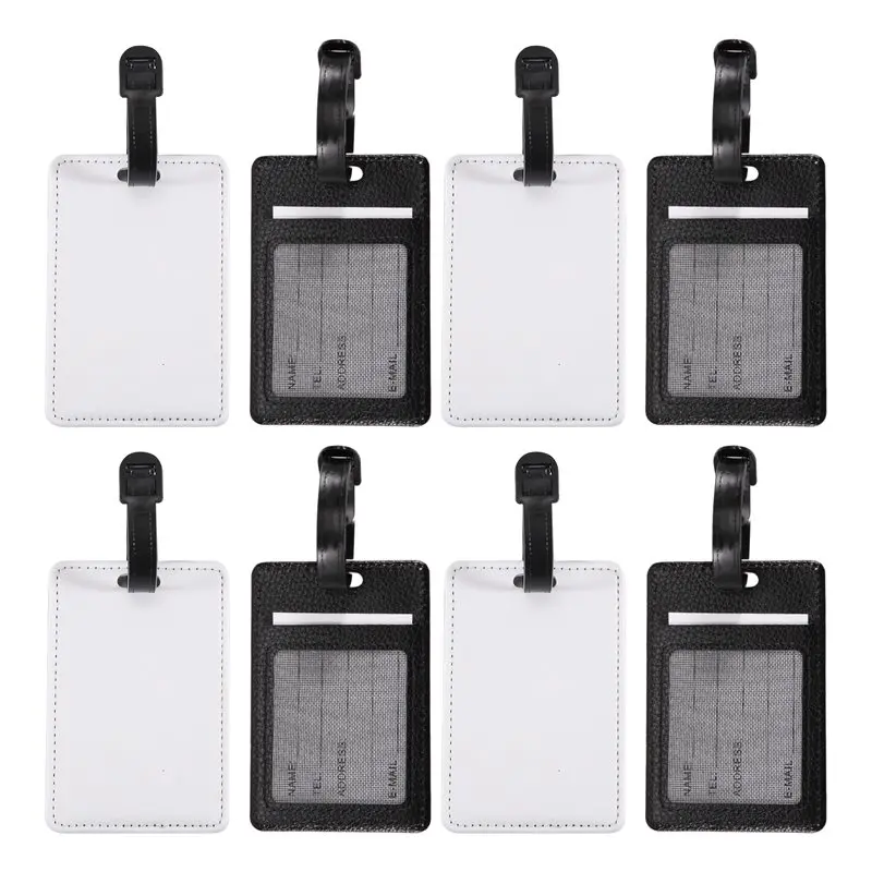 ABRT-Sublimation Luggage Tags Blank Suitcase Tags Travel ID Tags Heat Transfer Bag Tags Business ID Card Holder