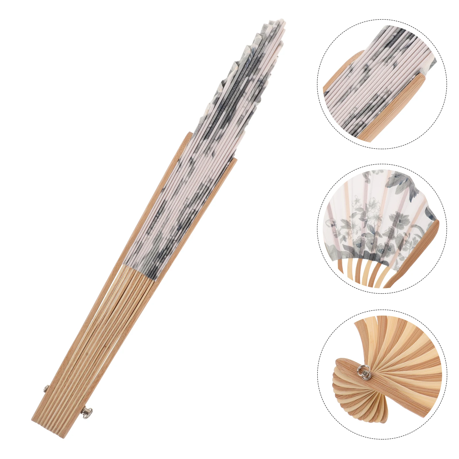

Vintage Folding Women Hand Decorative Chinese Fan Stage Party Hand Fans For Women Foldable Decoration Handheld Foldable Fan