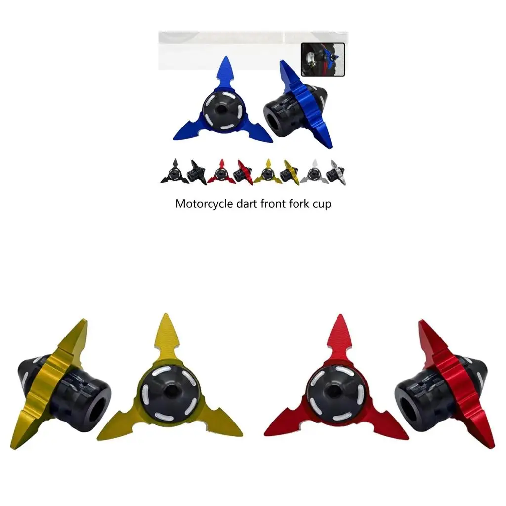  Motorcycle Fork Protector Cups Lightweight Designs Crash Guard Cups for Extended Durability & personalizes  Aesthetic