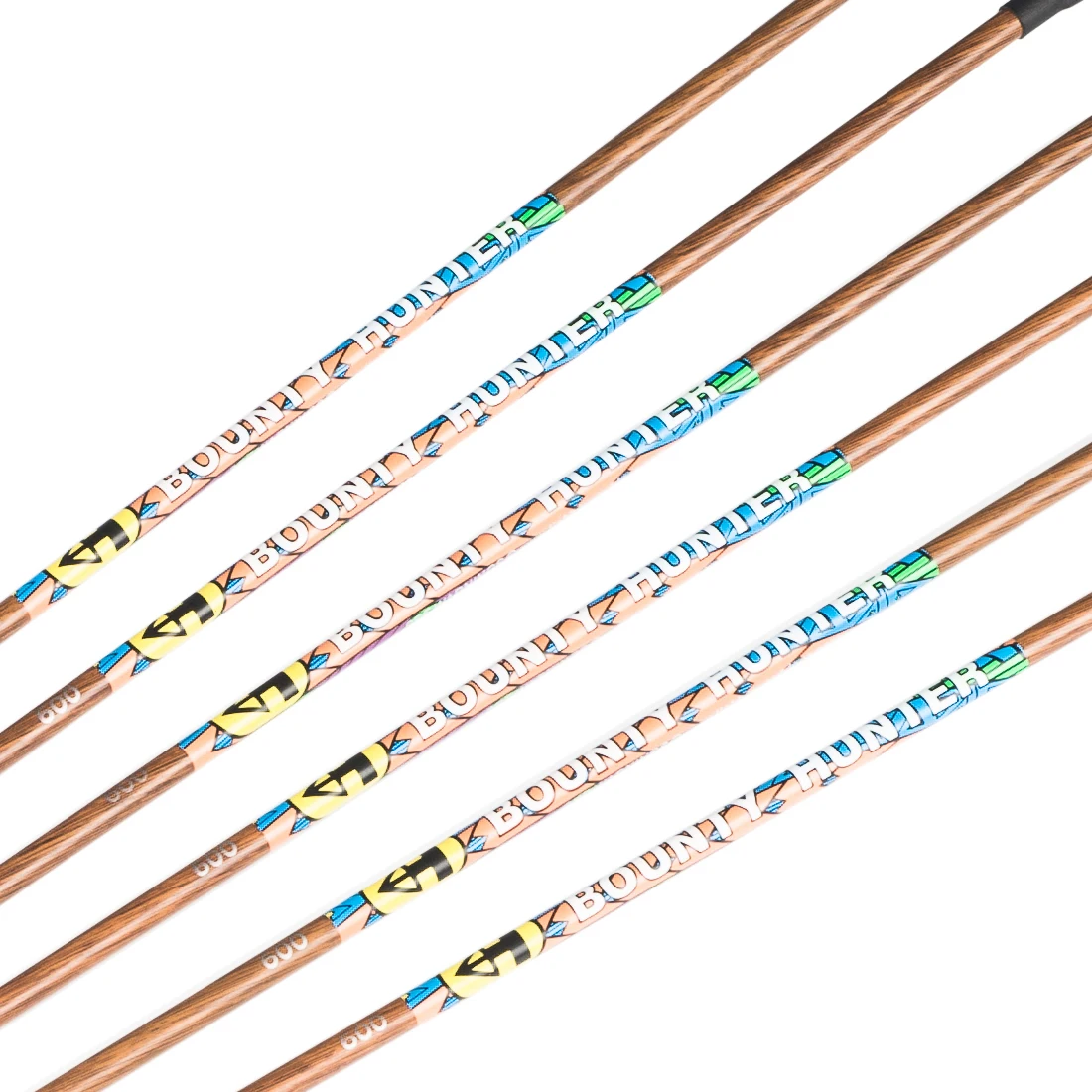 Pure Carbon Archery Arrows Spine, Recurve Bow, Longbow Hunting Shooting, 500, 600, 700, 800, 900, ID4.2mm, 30 