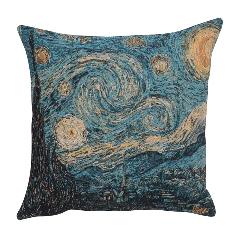 

Charlotte Home Furnishings Decorative Throw Pillow Cover 18X18 In, Tapestry Pillow Cover For Couch, Bed And Living Room, Starry