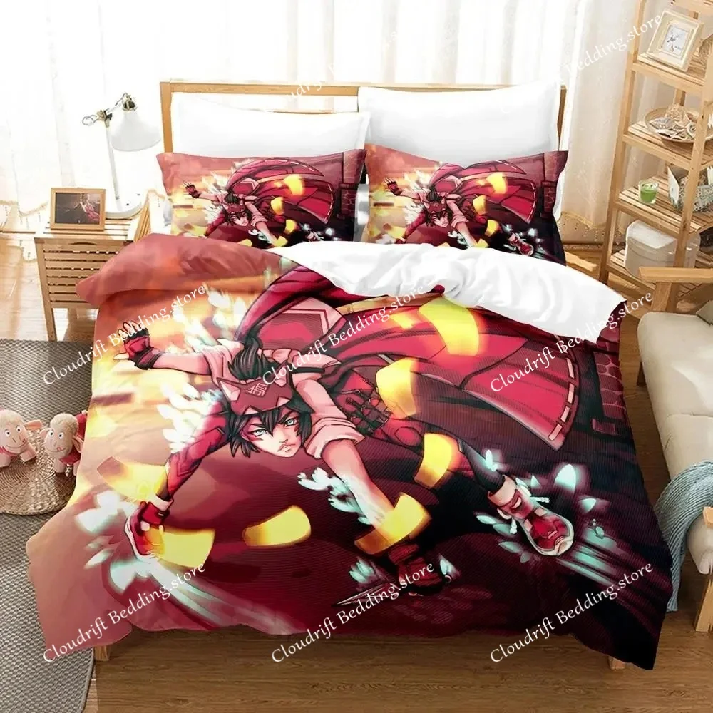 

3D Game Overwatch Kiriko Heads Bedding Set,Duvet Cover Bed Set Quilt Cover Pillowcase,King Queen Twin Size Boys Girls Adults