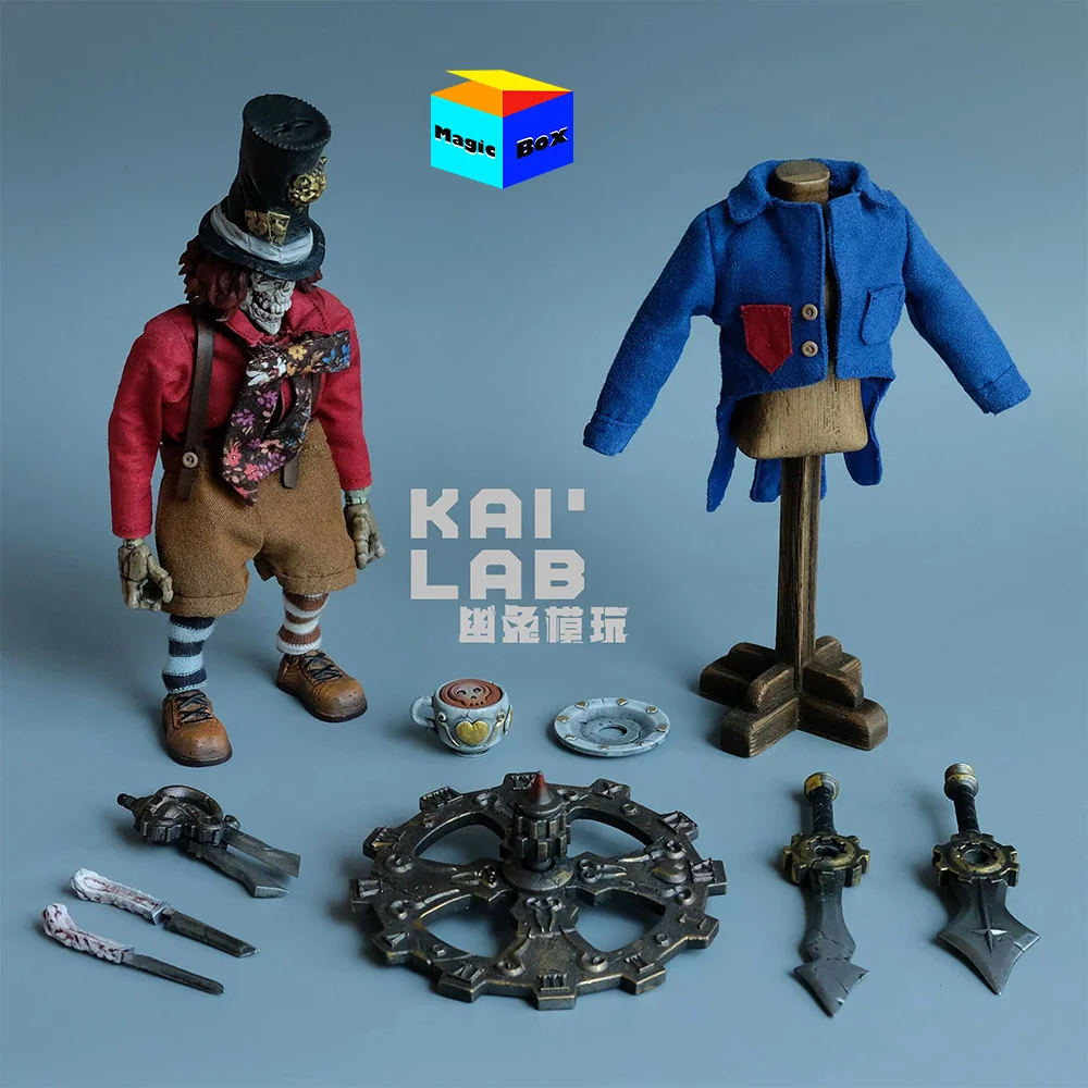 YOTOTOY × KAILAB 1/12 Scale The Mad Hatter Tarrant Highopp Pure handmade Limited Bone Soldier Full Set 6in Action Figures Model