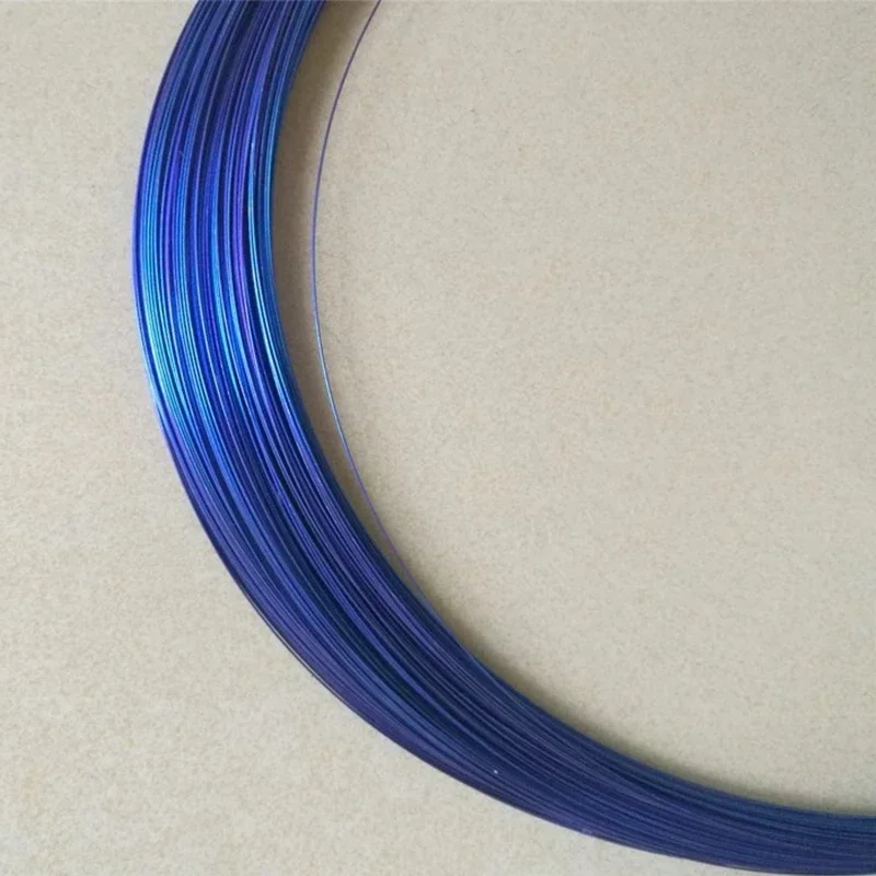 0.6mm Nickel Titanium Alloy memory Steel Wire Super Elastic Purple Blue Golden black silver Memory Shrimp Fishing Magic Wire