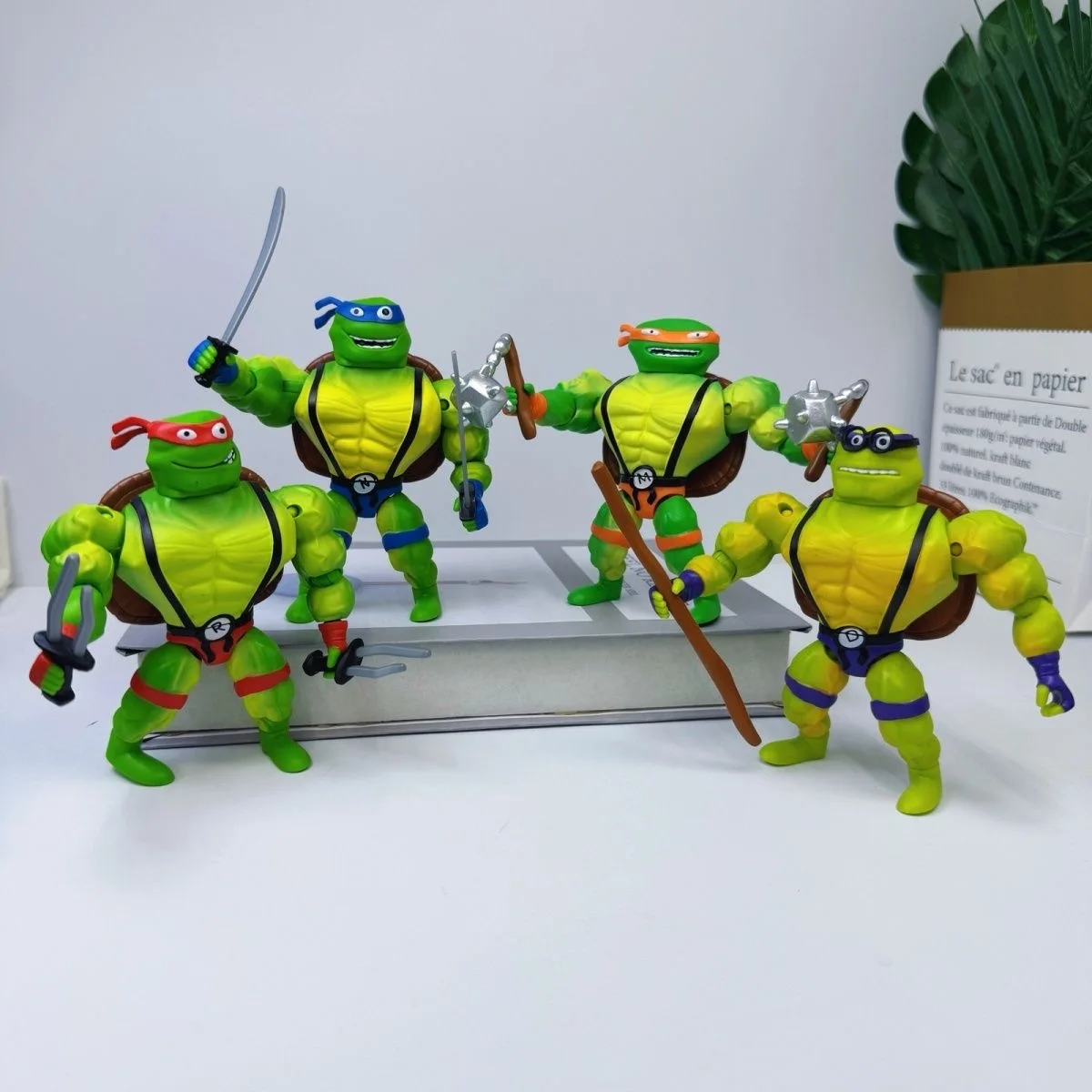 Playmates Teenage Mutant Ninja Turtles Mutant Mayhem Leonardo Raphael Action Figure  Model - view 4