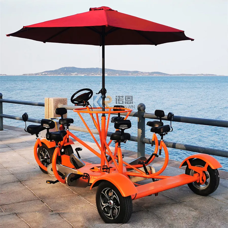 بيع عربة دراجة البيرة، سيارة بدواسة لمشاهدة معالم المدينة، دراجة البيرة لحفلات الحانة مع البطارية والجذع