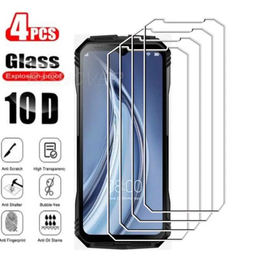 4Pcs Tempered Glass For Doogee S110 6.58" DoogeeS100 S100 Pro V Max V30T 5G V30 Screen Protector Protective Glass Film