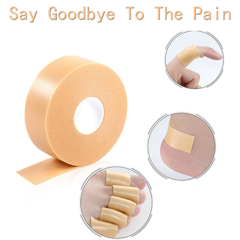 1 Roll Foam Foot Corn Calluses Toe Finger Protector Tape Hallux Valgus Shoe Cushion Anti-friction High Heel Feet Pads Sticker