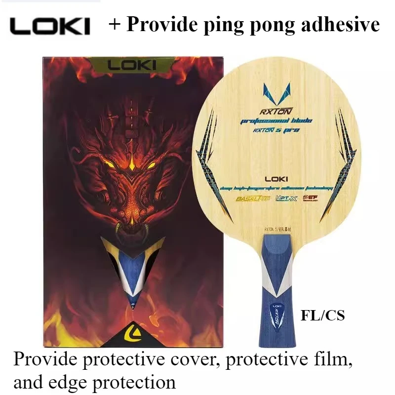 

Оригинальное основание для настольного тенниса LOKI RXTON 5pro, 5 дерева, 2 карбона, FL/CS, атакающее с коробкой, основанием для пинг-понга для командных треков Provincial