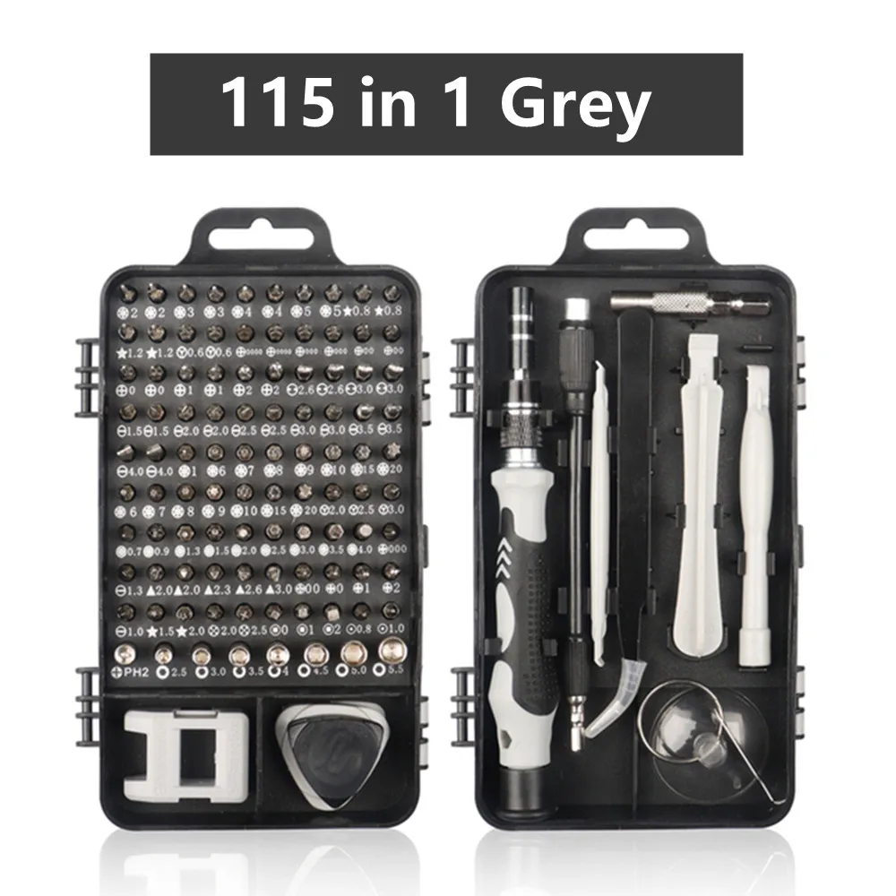 Precisieschroevendraaierset, WOZOBUY 115/122/138 in 1 computerschroevendraaierset, elektronica gereedschapsset voor tablet, iPhone, PS4 reparatie