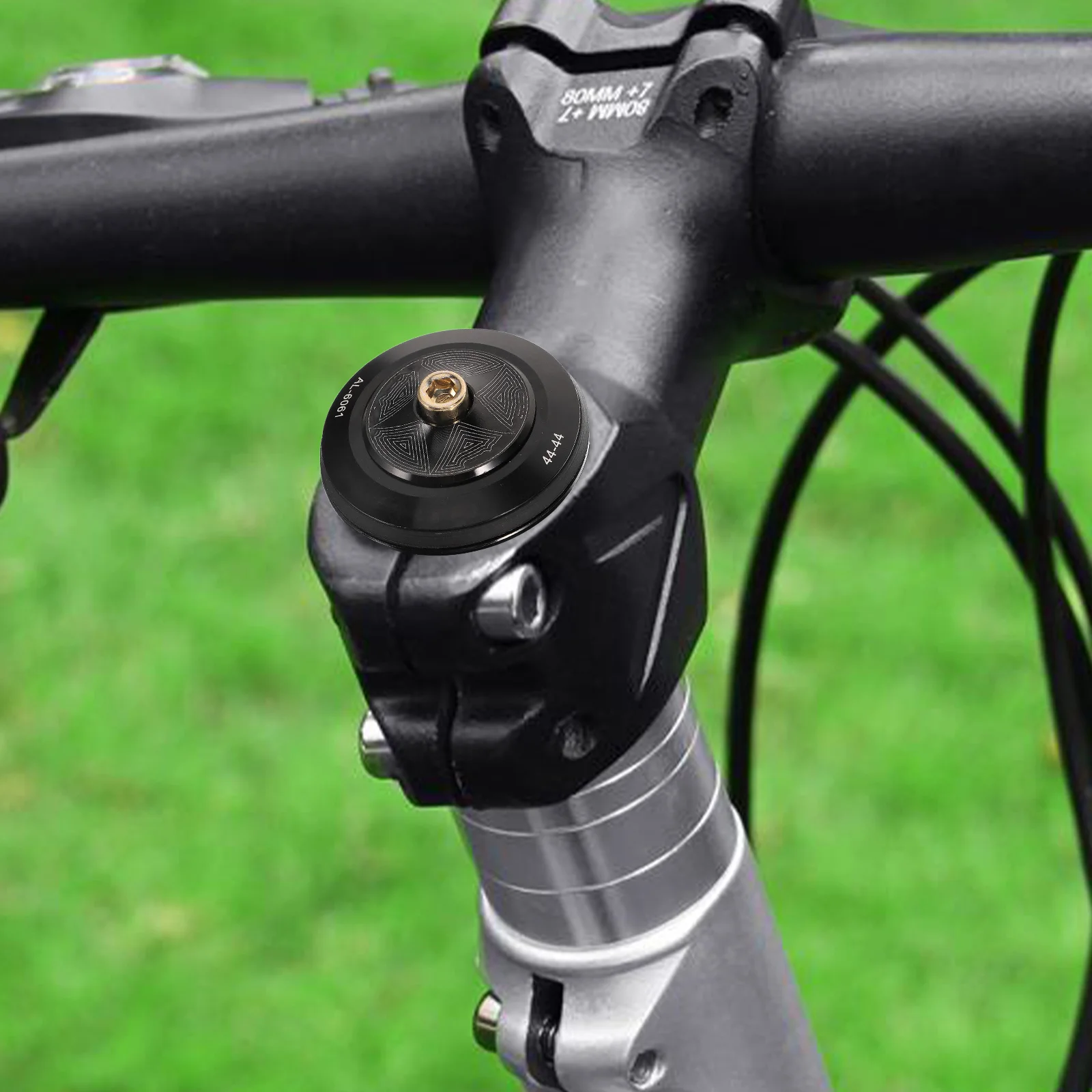 1Set Mountain Road Bike Stem Headset Durable Metal Bearing Replacement Stable Practical Bike Accessory Tapered Stack Headset