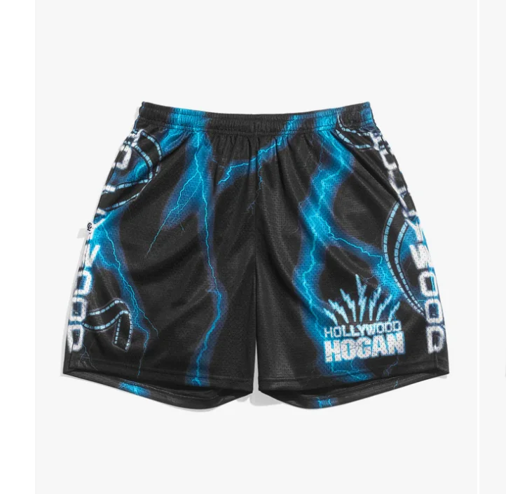 

Мужские баскетбольные шорты Hollywood Hulk Hogan в стиле ретро, сетчатые, Y2K, оверсайз, быстросохнущие, подходят для повседневной носки и тренировок