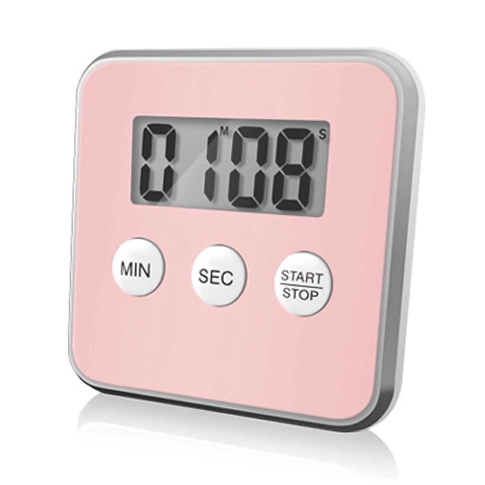 With LCD Display Electronic Timer 1 AAA Battery 8*8*2cm Convenient Stand Easy To Read For Accurate LCD Display