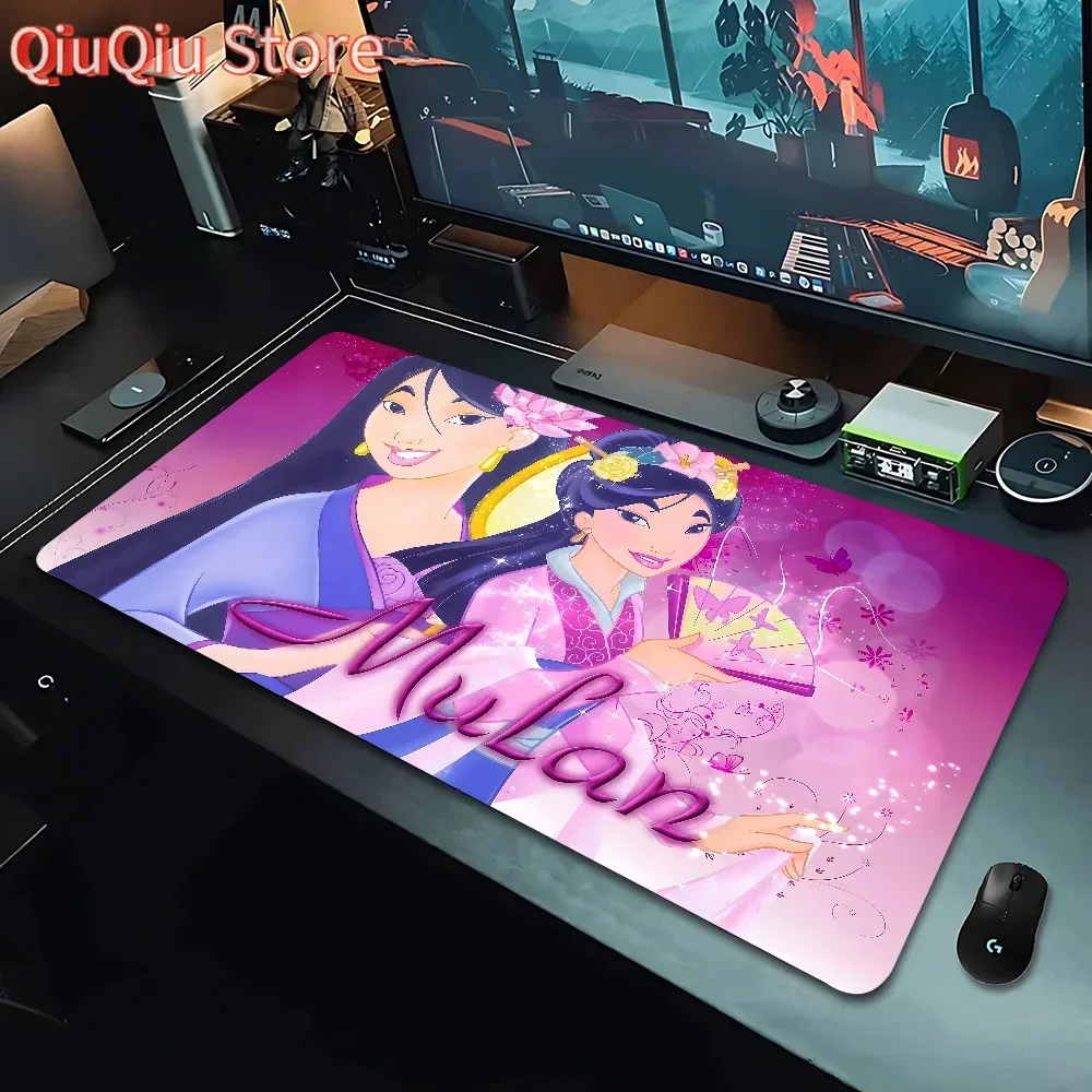 لوحة ماوس ديزني برينسيس مولان وصلت حديثًا لوحة ماوس ألعاب كبيرة مقاس L XL XXL لحصيرة لوحات المفاتيح #1